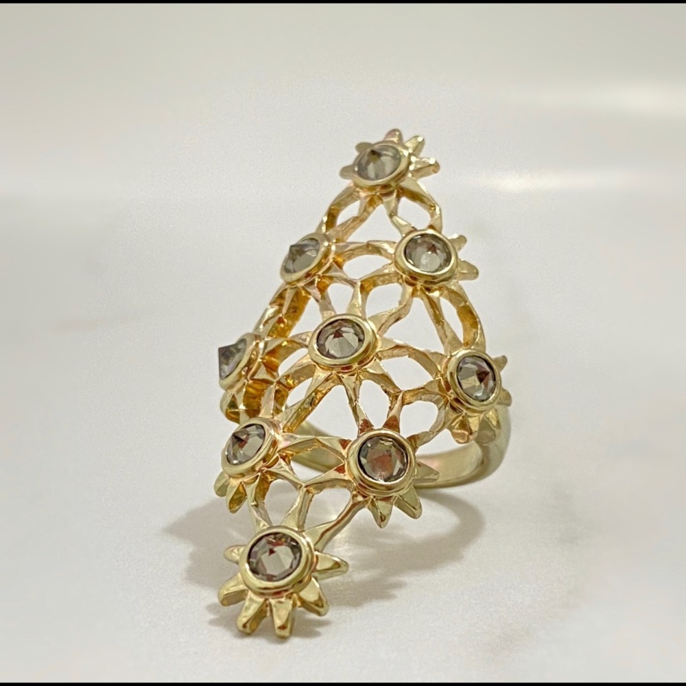 9 Sun Stone Designer Ring